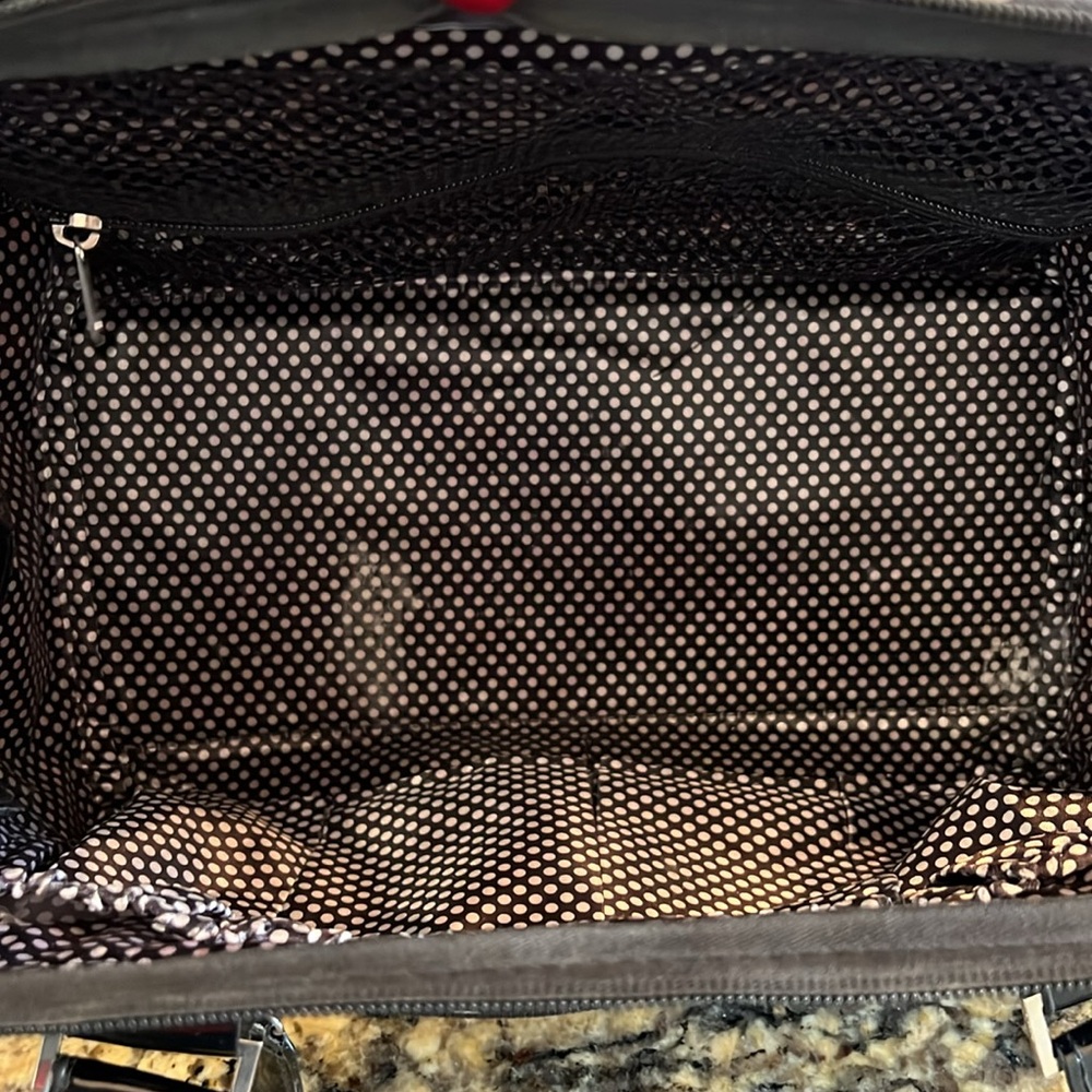 CABOODLES Polka Dot Black and White Make Up Bag - Picture 9 of 14